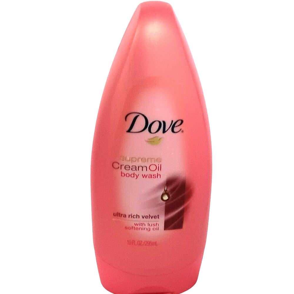 Dove Supreme Cream Oil Body Wash Ultra Rich Lush Softening 10 oz Retired Red